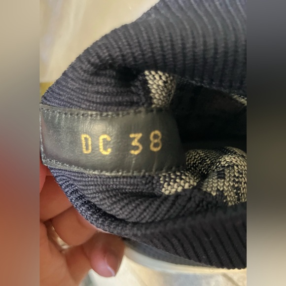 Technical Knit Calfskin Oblique Women’s ‘Walk’n’ Dior High Top Sneakers - Picture 9 of 11